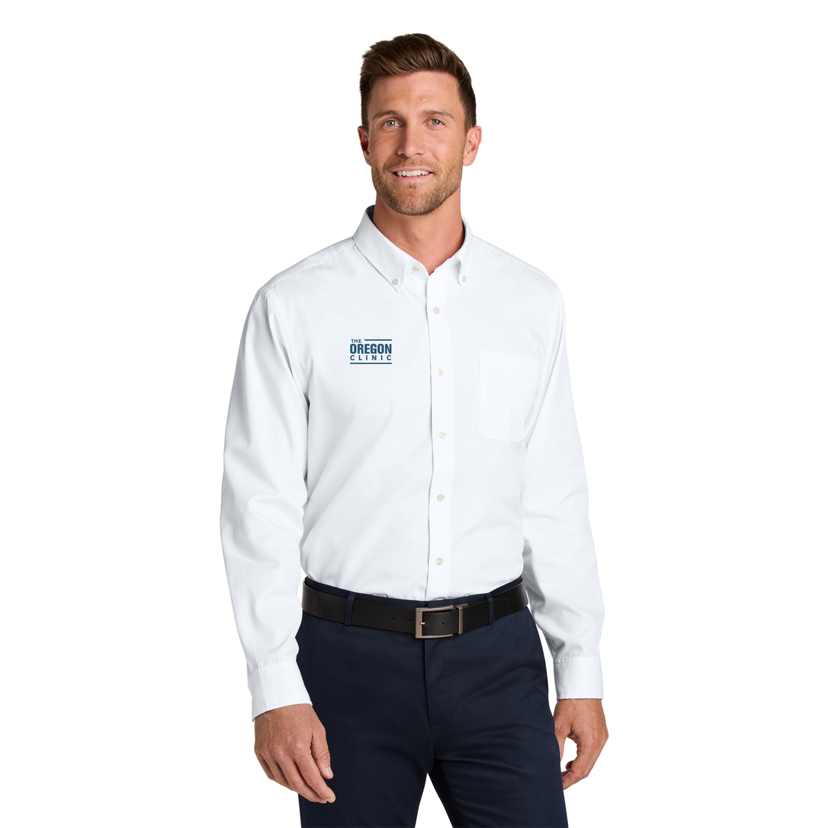 Port Authority® Long Sleeve Nailhead Easy Care Shirt