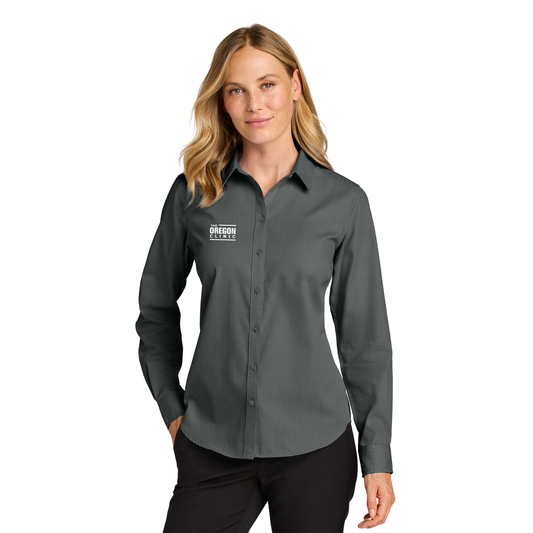 Port Authority® Women’s Long Sleeve Nailhead Easy Care Shirt