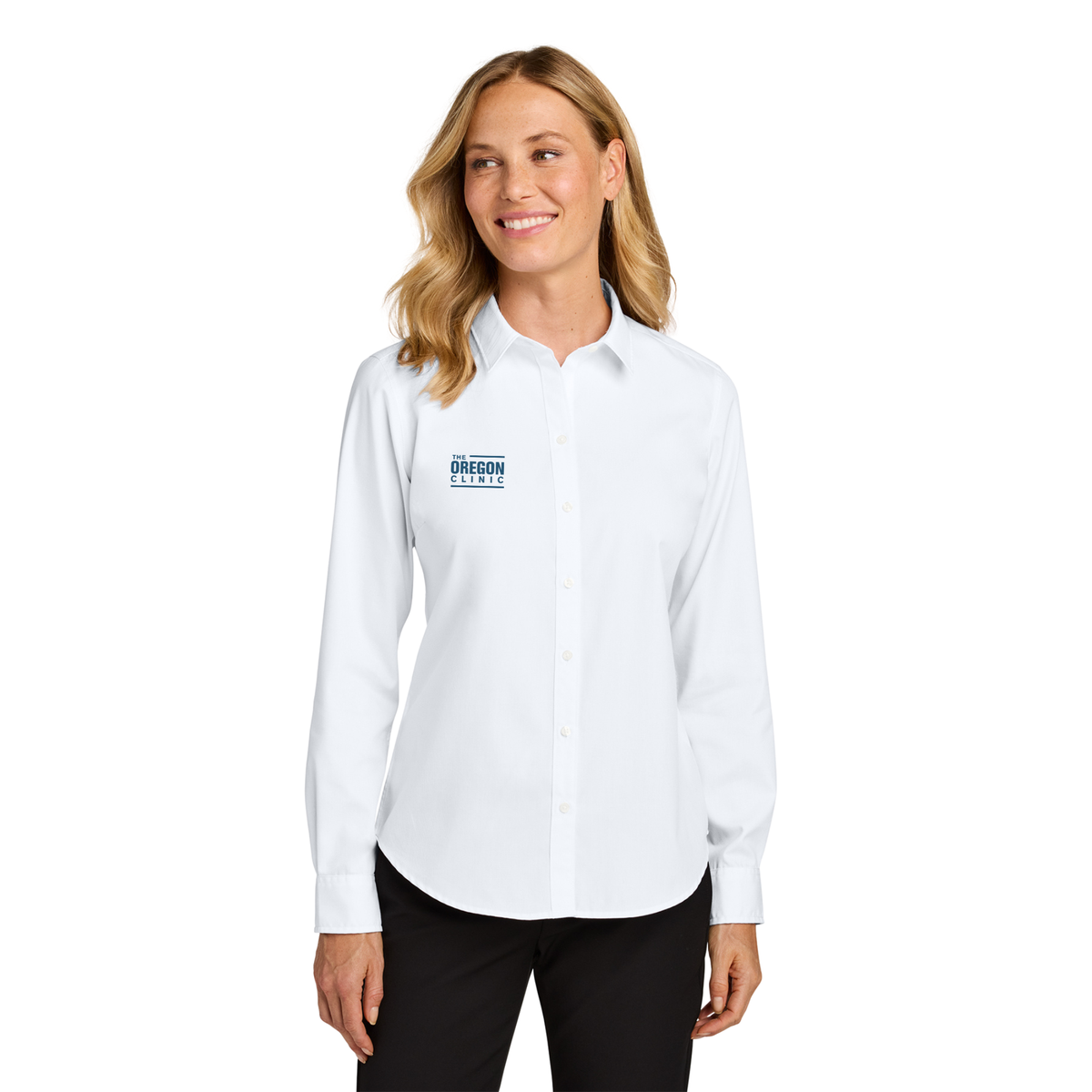 Port Authority® Women’s Long Sleeve Nailhead Easy Care Shirt