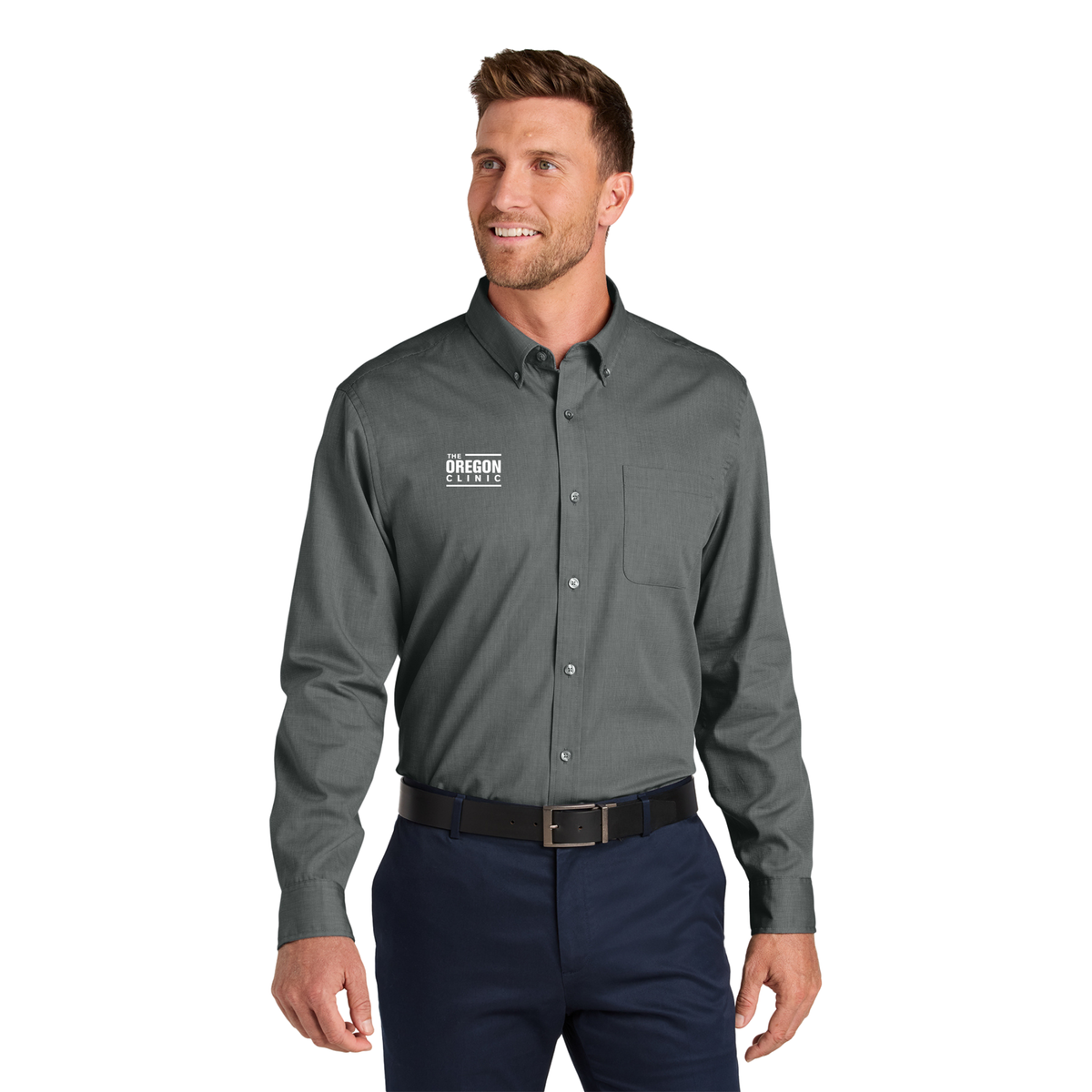 Port Authority® Long Sleeve Nailhead Easy Care Shirt