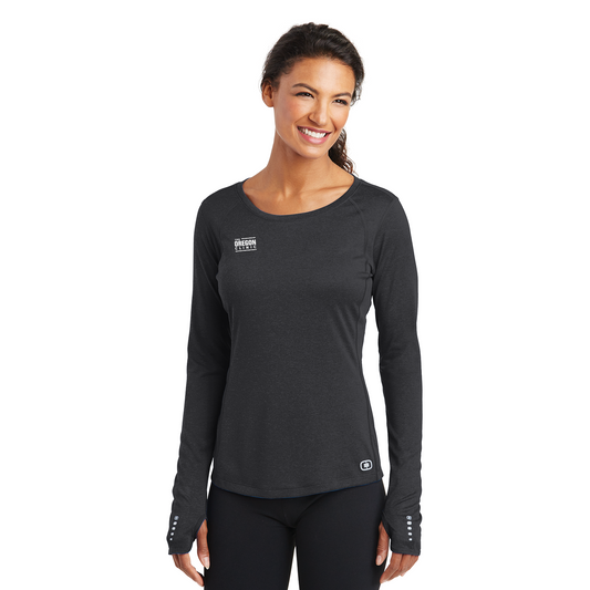 Ladies Long Sleeve Pulse Crew Shirt - OGIO ENDURANCE